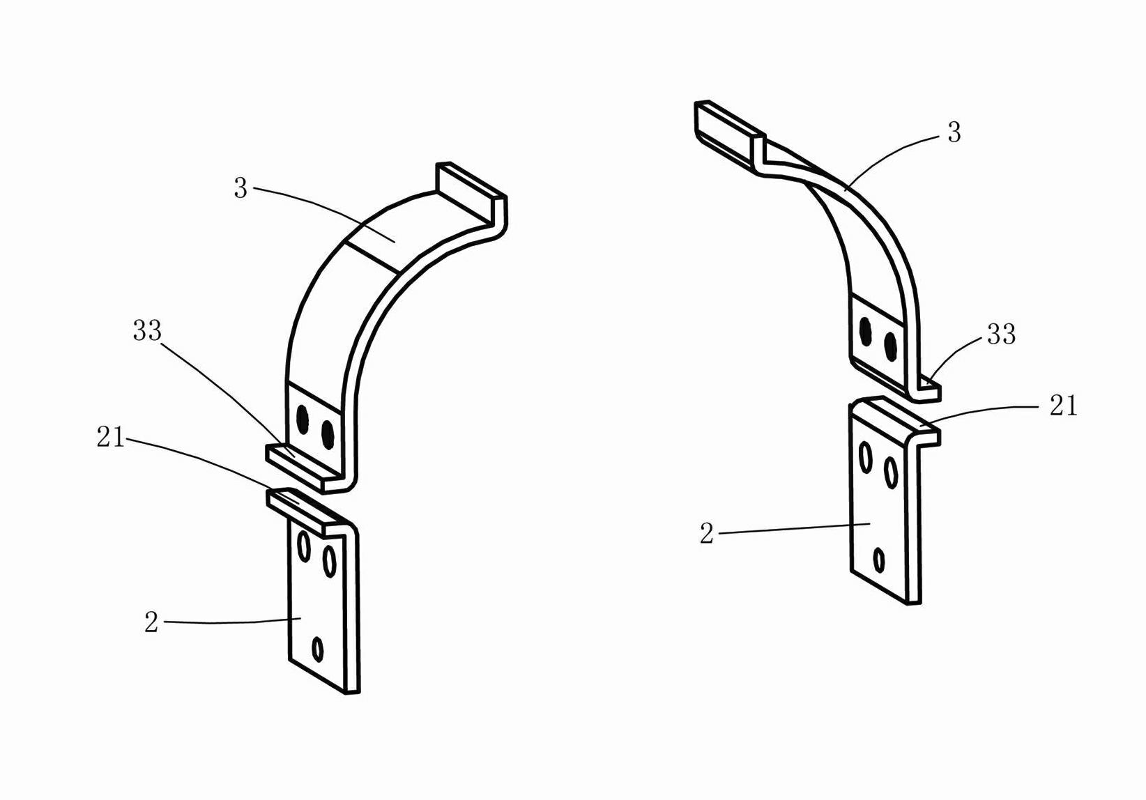 Cable clamping device of electric power circuit fault indicator