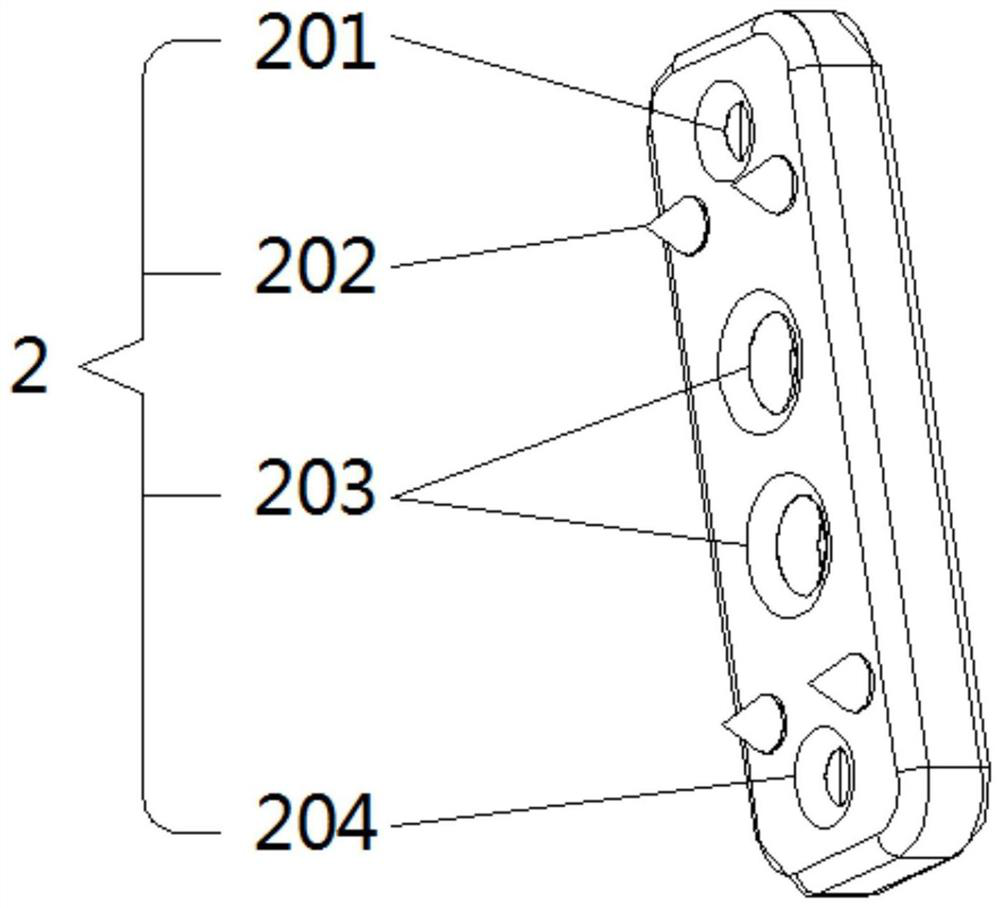 Titanium plate with loop