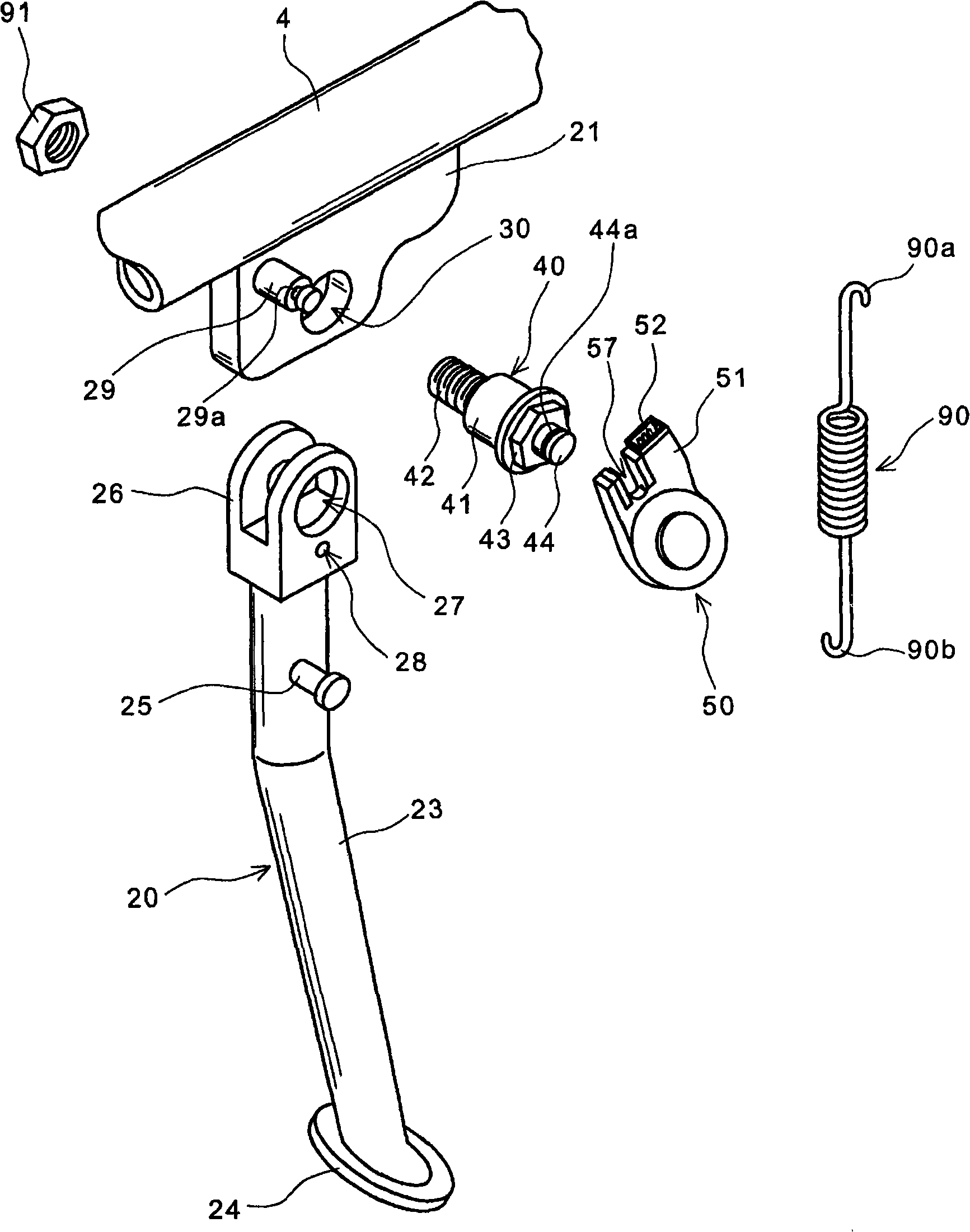 Side stand switch