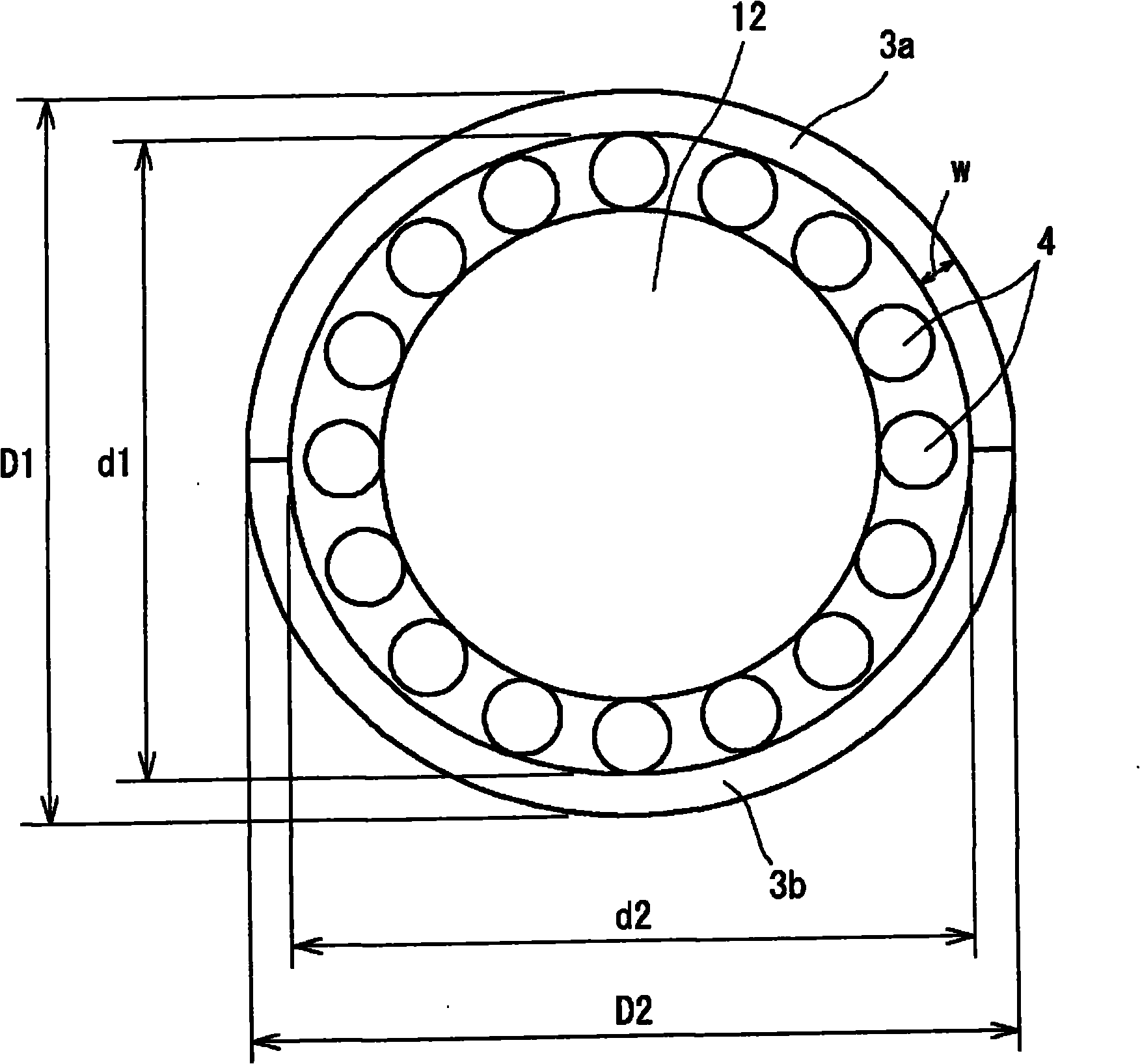 Bearing structure, and its manufacturing method