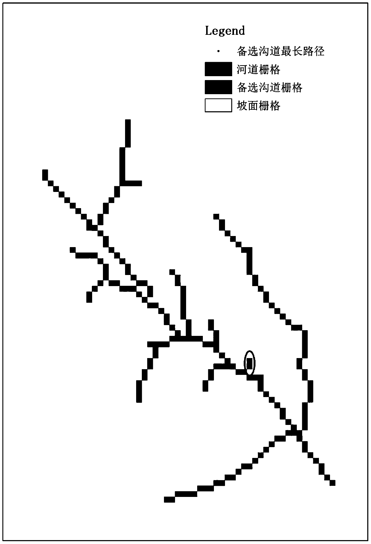 Sub-basin confluence simulation method considering influence of terrace silt dam