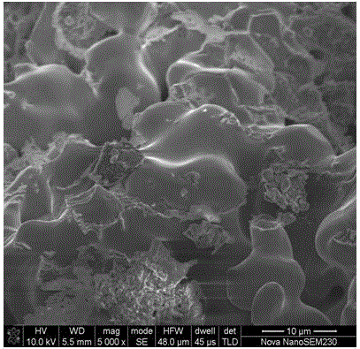 Method for modifying performance of sintered Mn-Cu damping alloy with ferrous oxalate