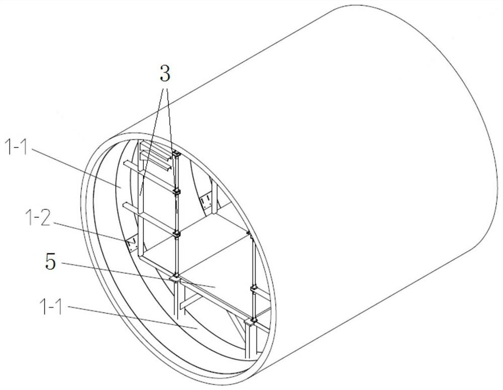 A structure assembled with built-in support members for pipe gallery and pipe gallery