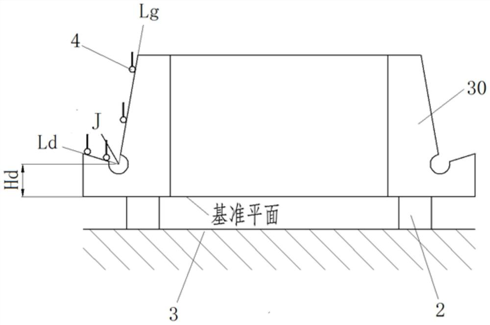 Method for measuring parameters of conical bearing ring based on three coordinates