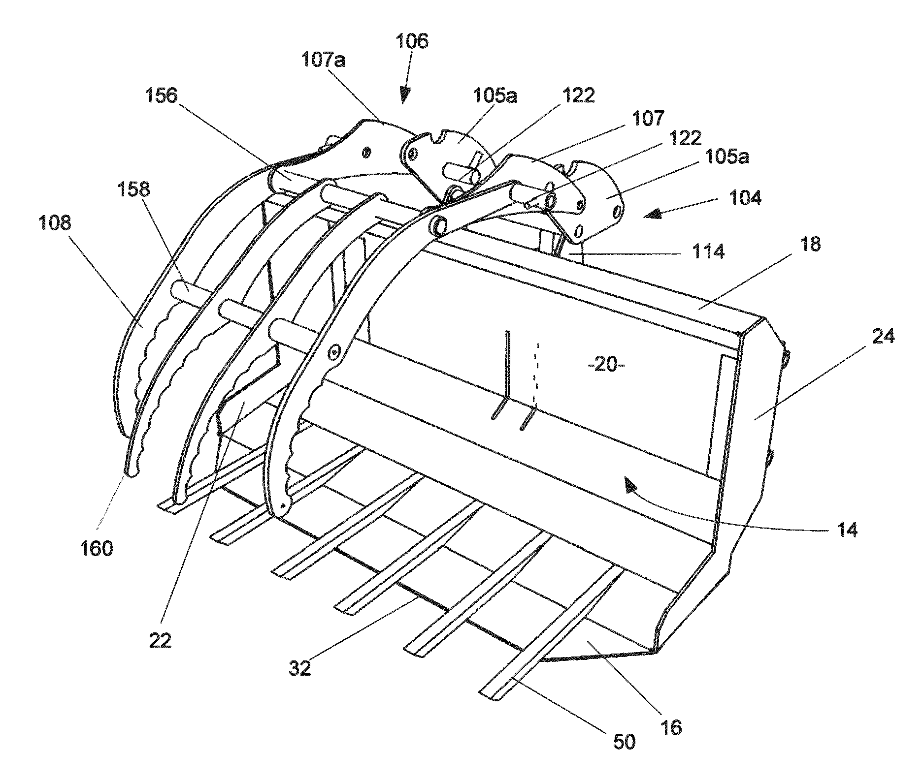 Multi-purpose bucket arrangement