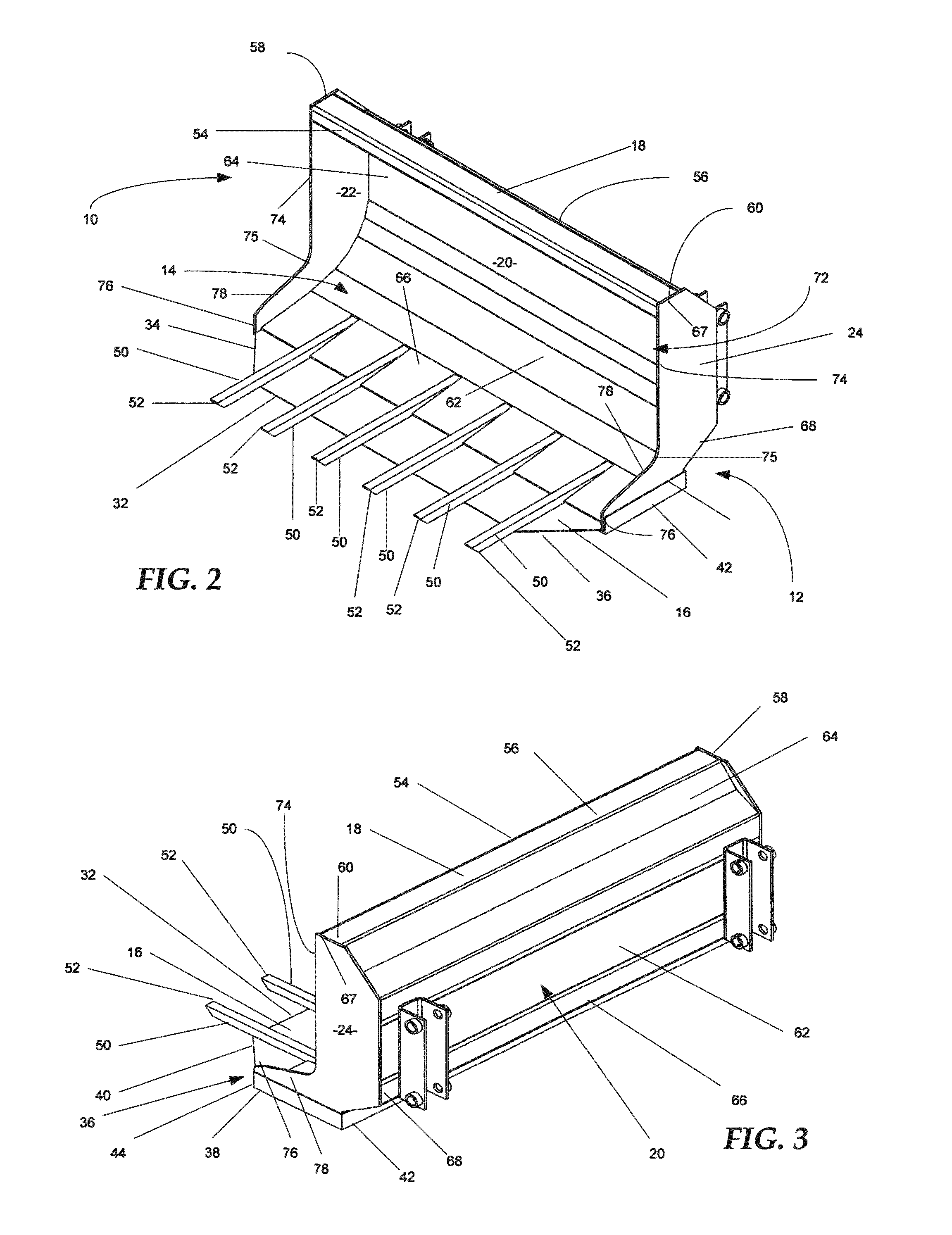 Multi-purpose bucket arrangement