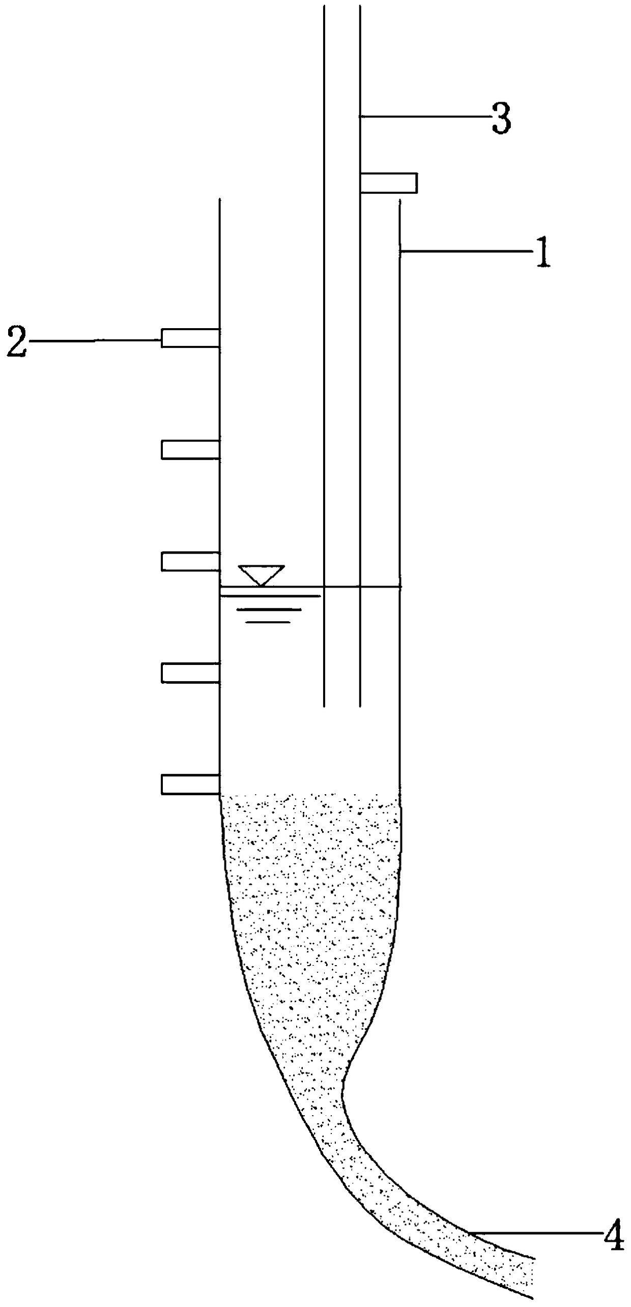 Sludge sedimentation pipe device capable of freely adjusting sedimentation time and using method thereof