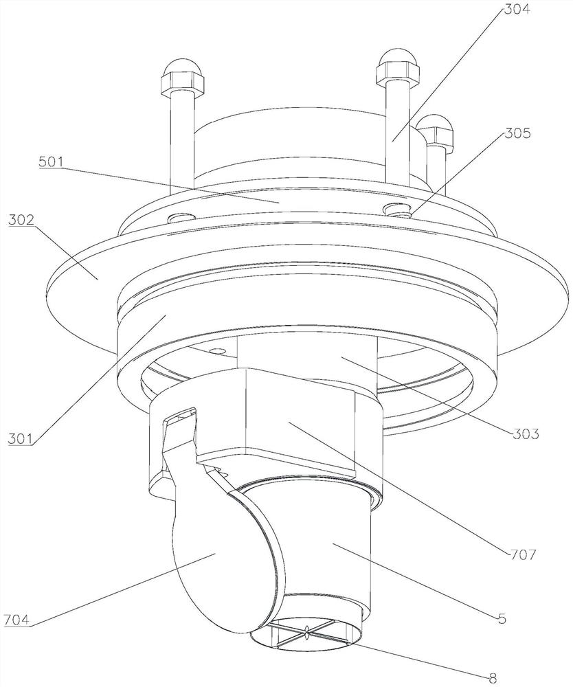 Dust raising prevention powder funnel