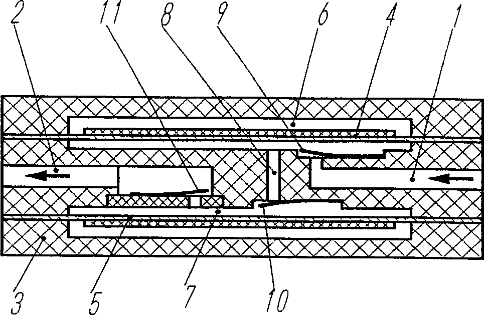 Multiple-cavity piezoelectric film driven pump