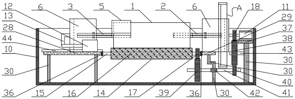 A filter cartridge dust removal and cleaning device