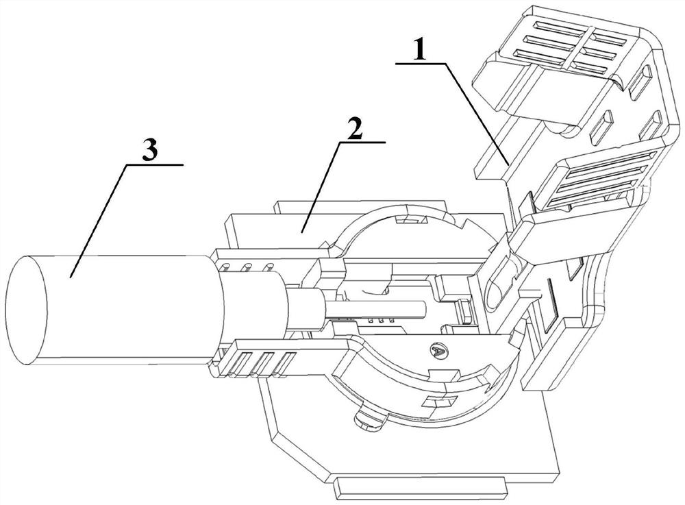 Wire end connecting terminal and coaxial cable connector