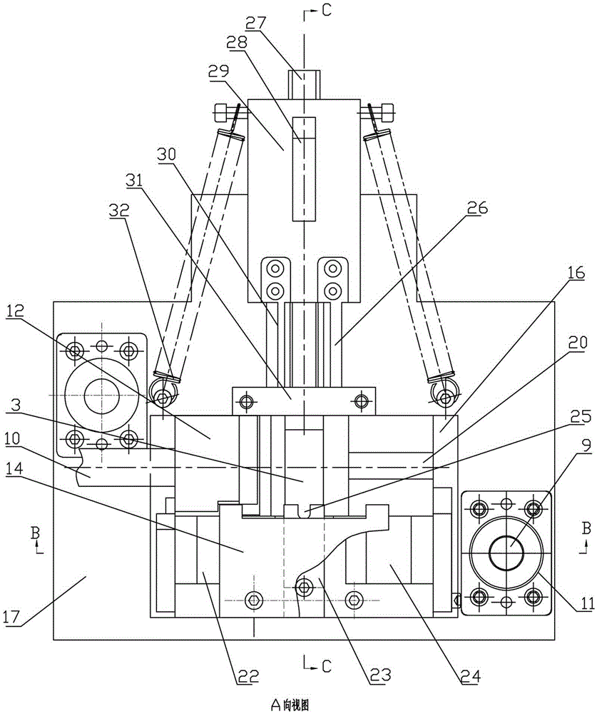 Processing mould for steel strip closed lock catches for packaging