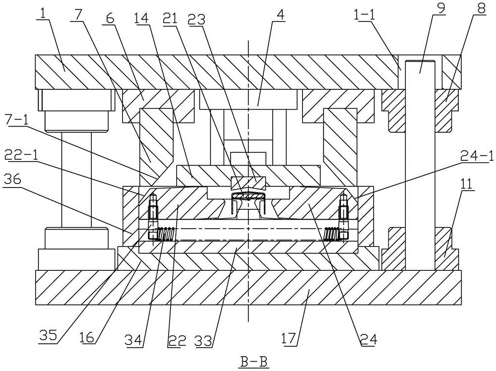 Processing mould for steel strip closed lock catches for packaging