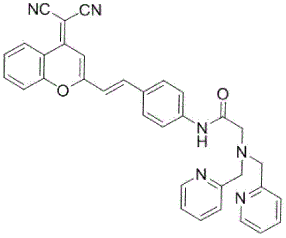 Ratio-type variant receptor mercury ion fluorescent probe and its preparation method and use