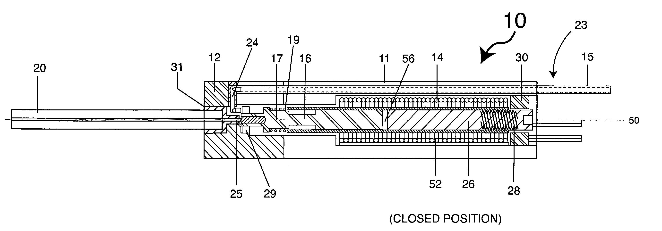 Rear feed micro-fluidic two-way isolation valve