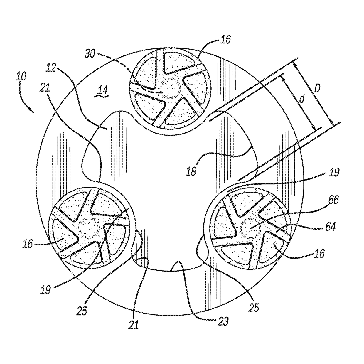 Polishing or grinding pad assembly