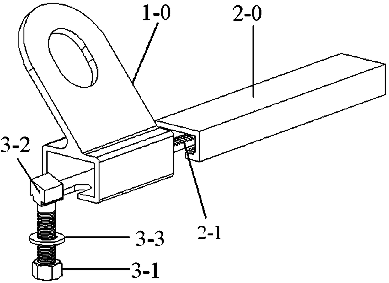 Hanging ear quick installation device and method