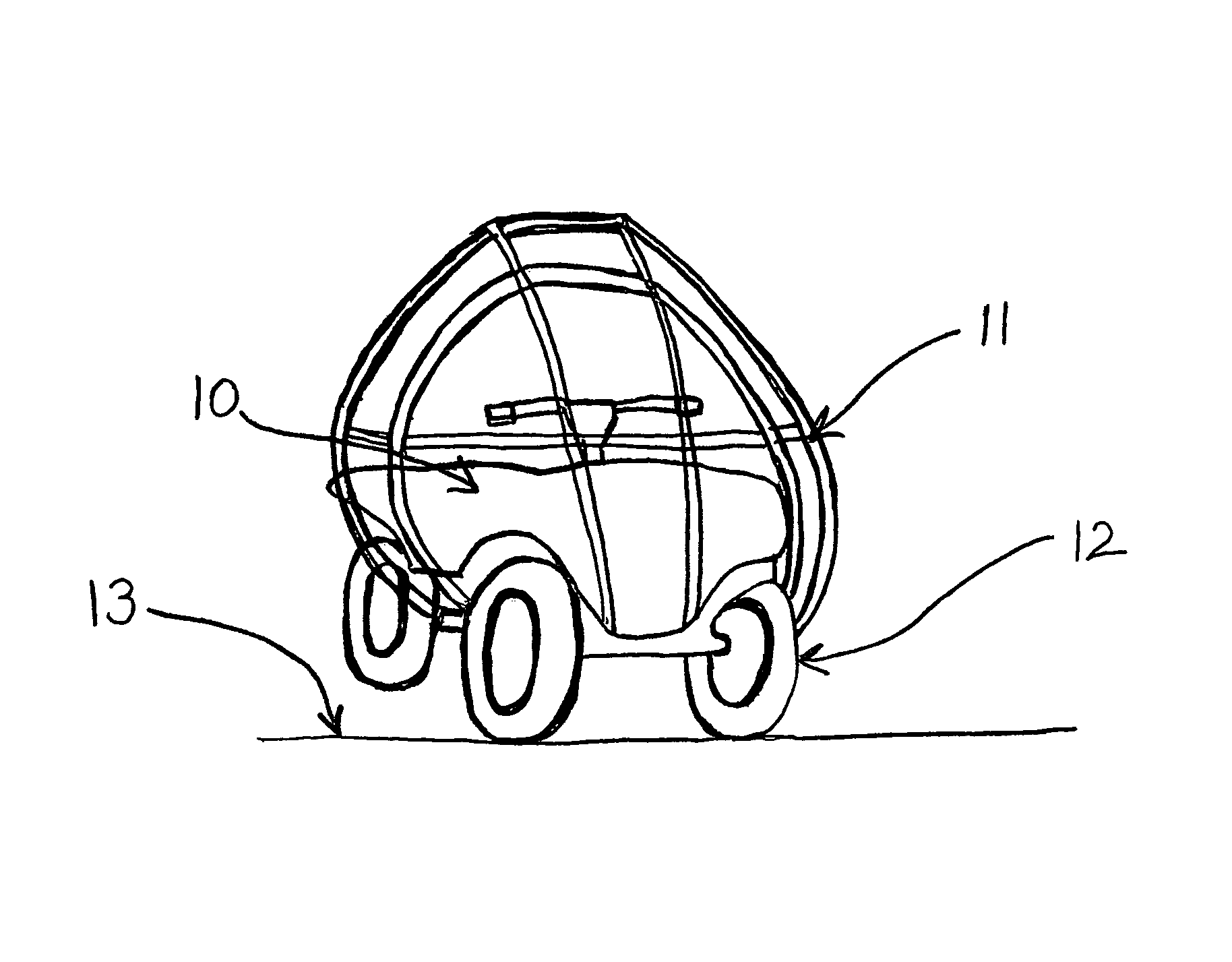 Section race track with roll over vehicles