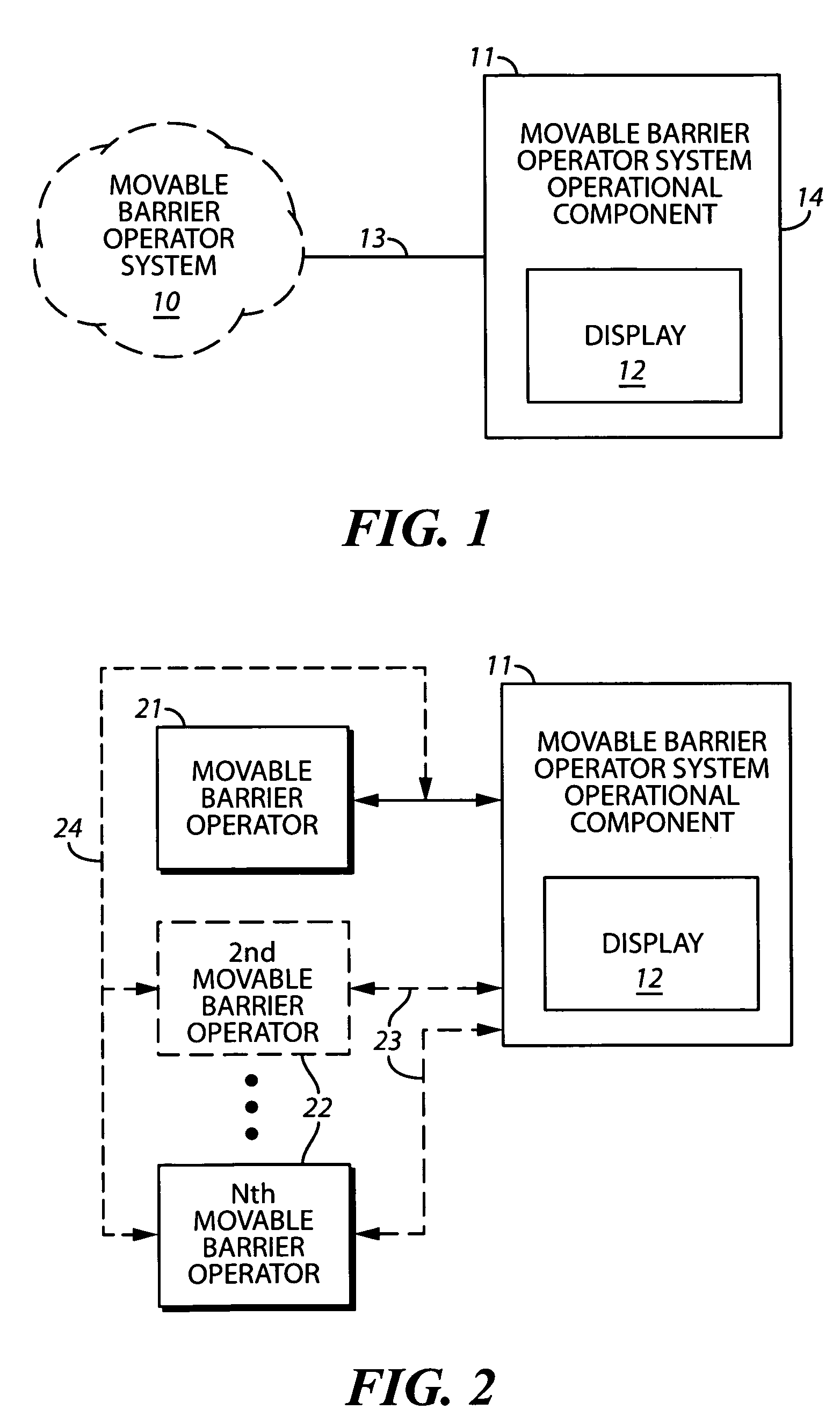 Movable barrier operator system display method and apparatus