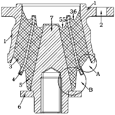 Conical spring stiffness adjusting method and structure