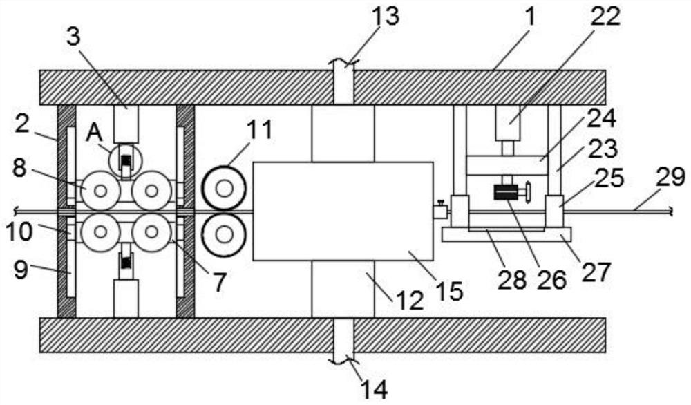 A device for processing steel bars for construction and a method for using the same