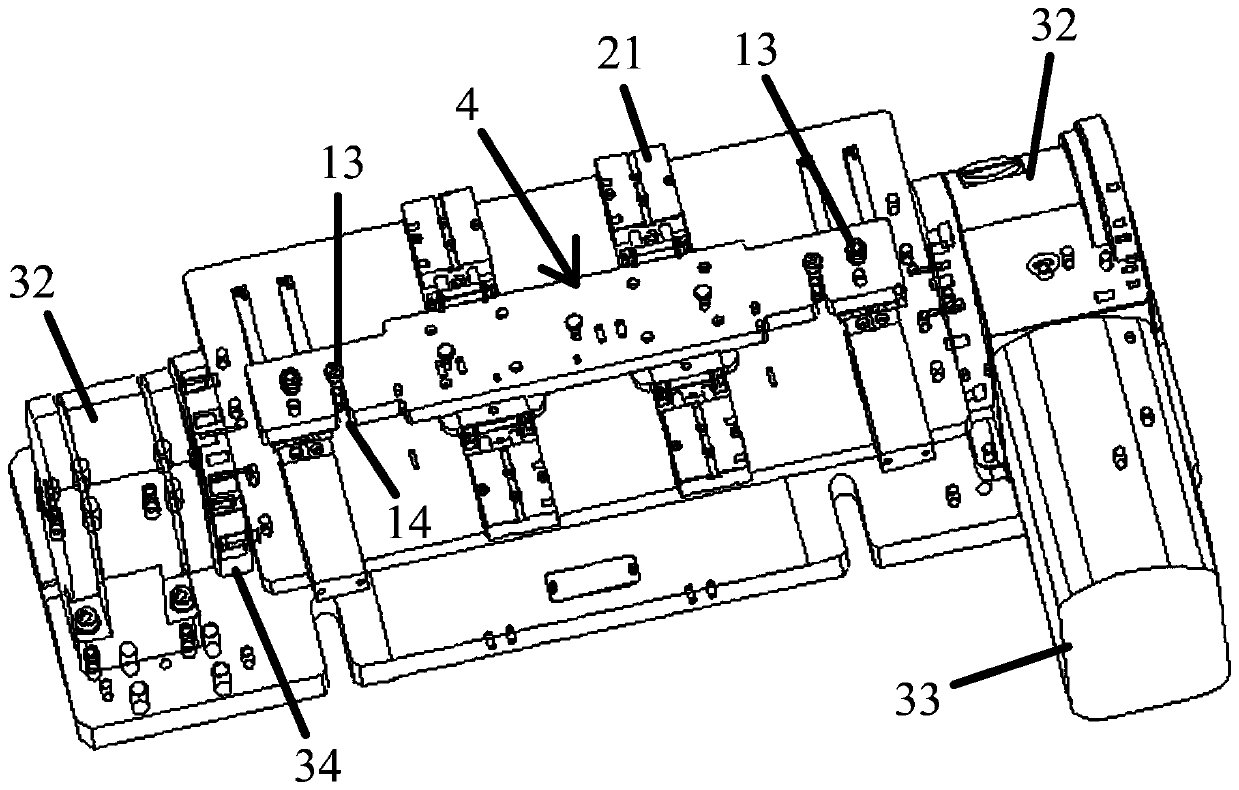 Positioning clamp for U-shaped bending plate