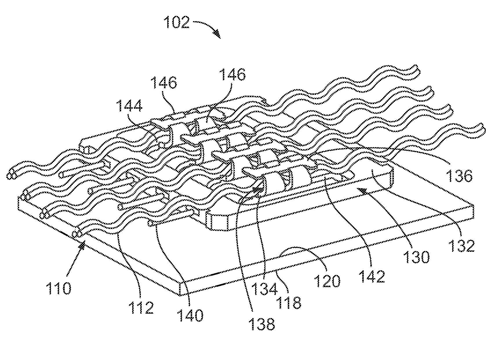 Interconnect and termination methodology for e-textiles