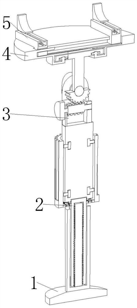 Blood sampling nursing bracket convenient to adjust for blood station