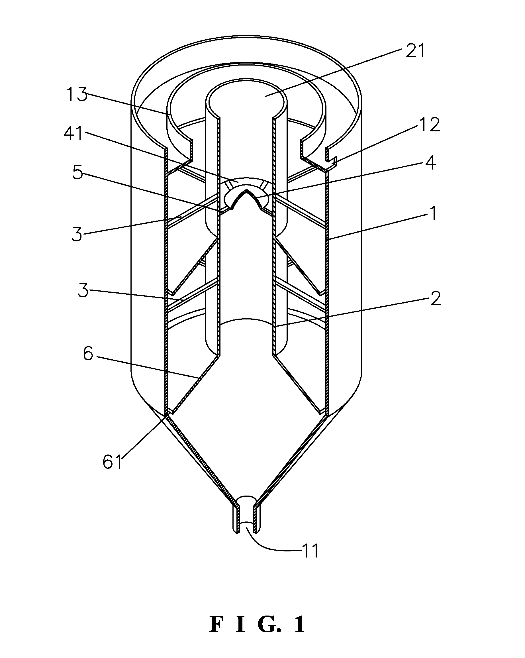 Fast settling concentration tank for sewage in gangue