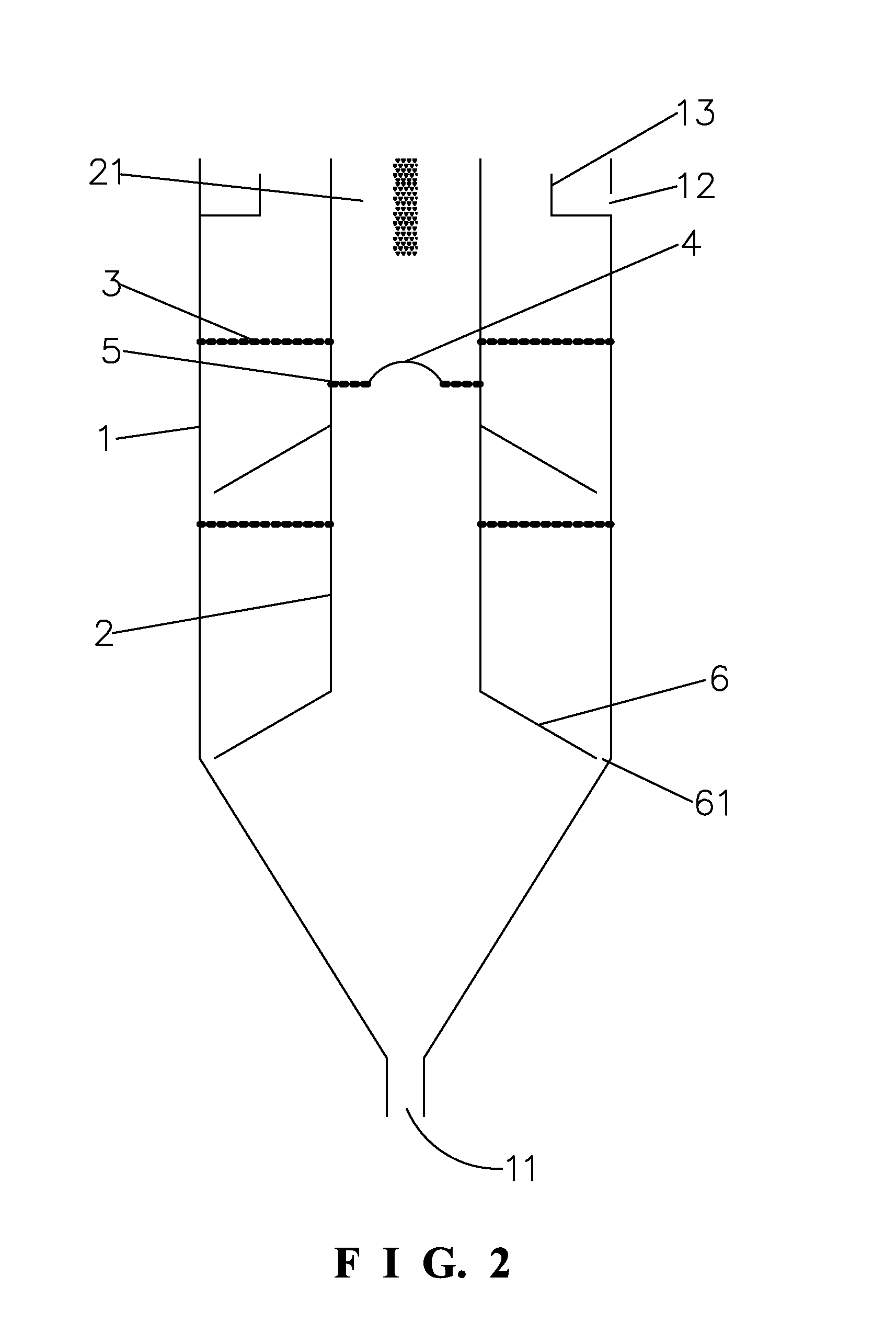 Fast settling concentration tank for sewage in gangue