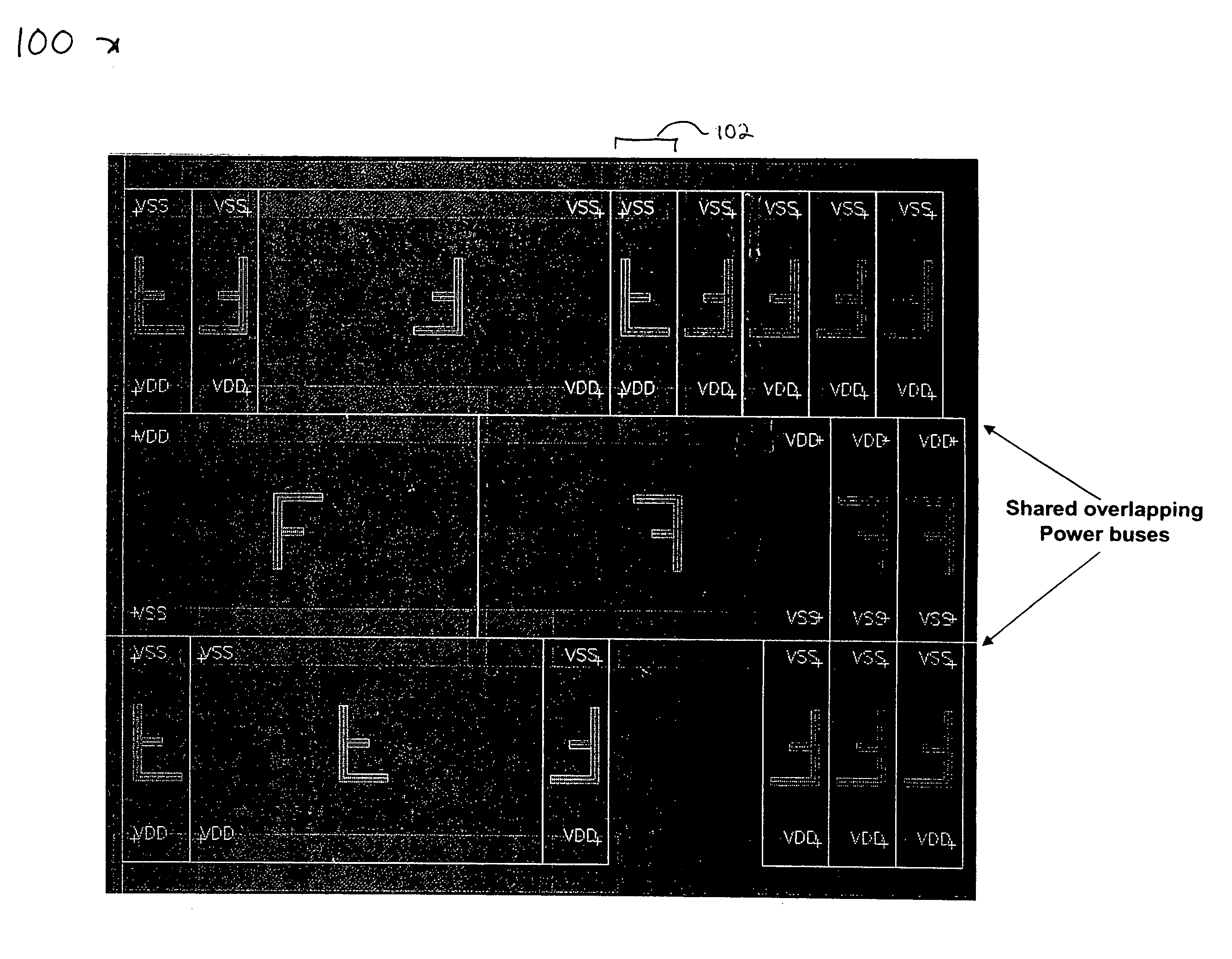 Interchangeable integrated circuit building blocks