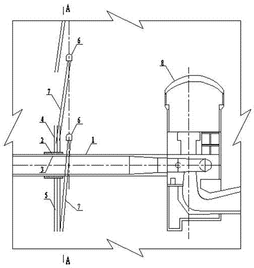 Method for constructing pressure pipeline and dam heavy curtain of head underground powerhouse