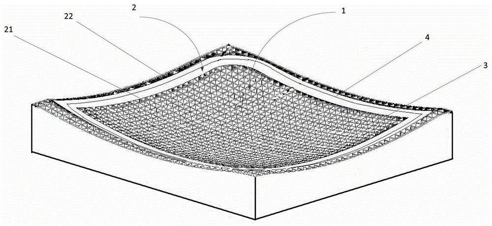 Glass hot bending mold and its manufacturing method and application