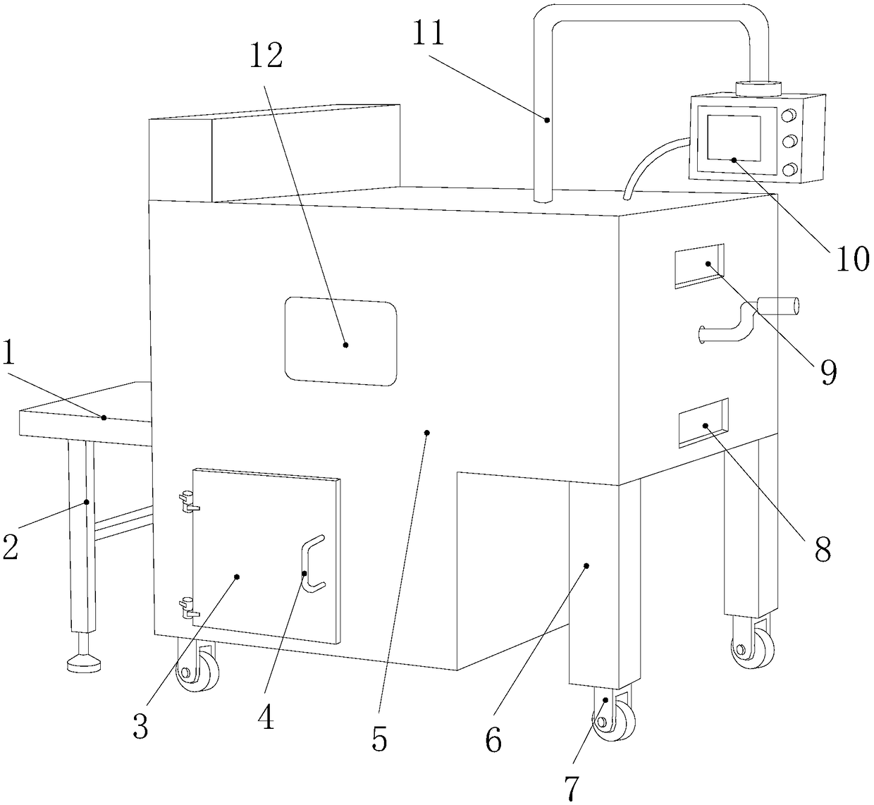 Automatic angle flow dividing conveyor