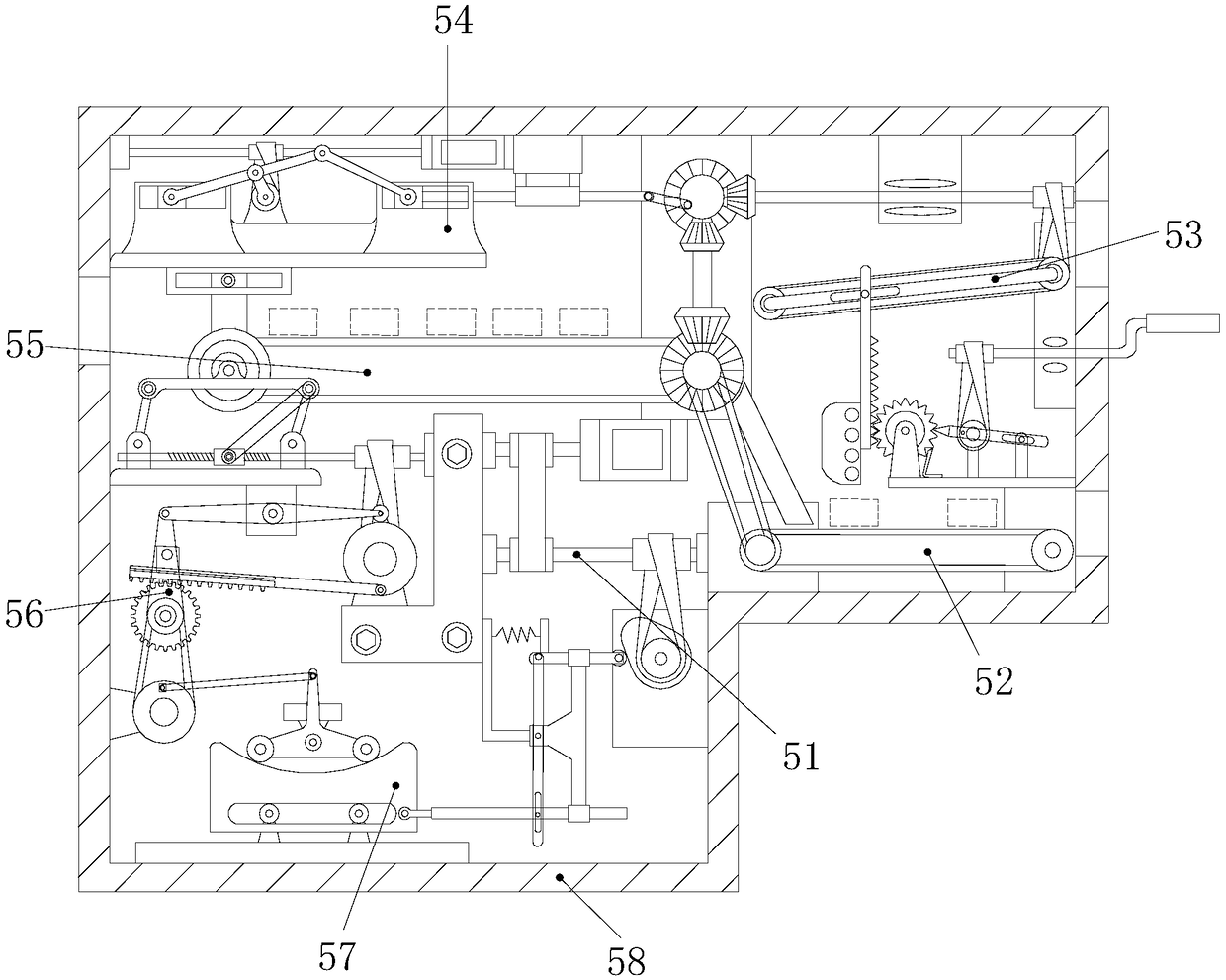 Automatic angle flow dividing conveyor