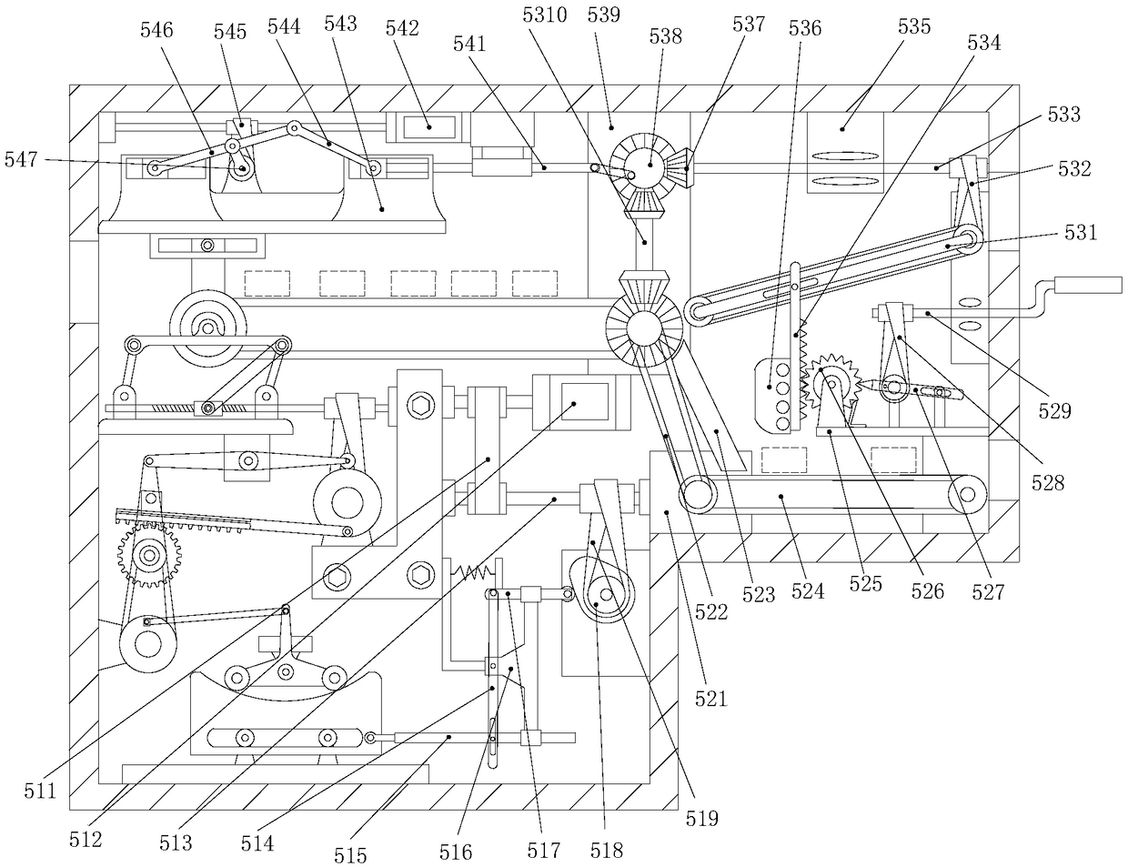 Automatic angle flow dividing conveyor