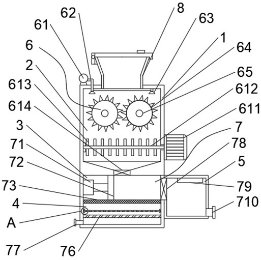 Garbage disposal device provided with protection and anti-splashing mechanism