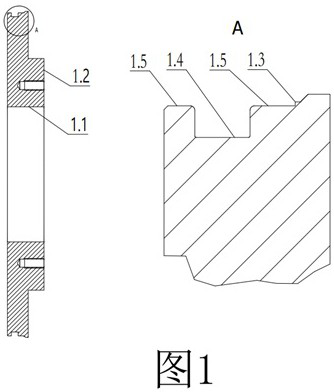 Connecting structure for intermediate flange and rack of drilling pump