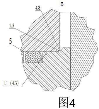 Connecting structure for intermediate flange and rack of drilling pump