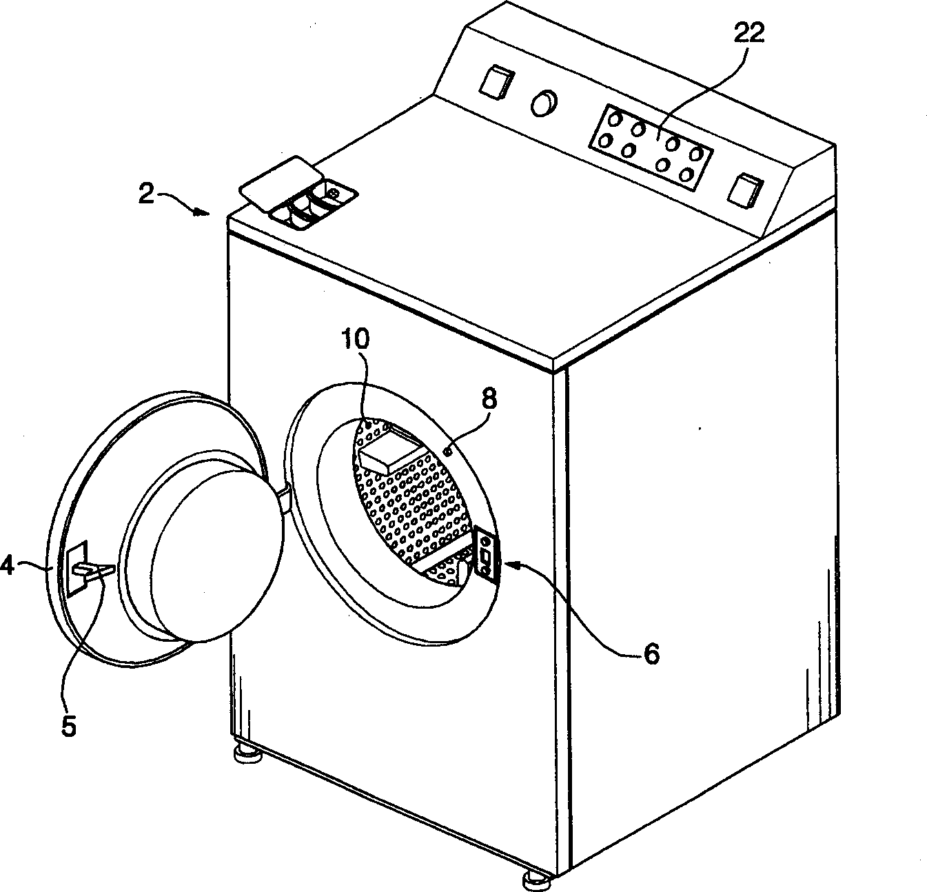 Washing machine door switch and control method thereof