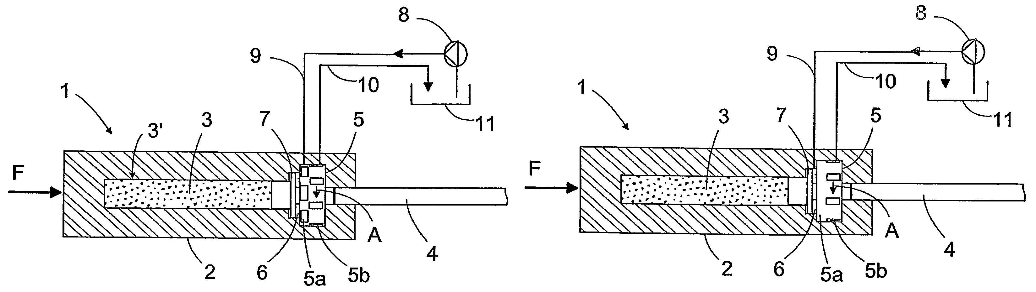 Impact device with a rotable control valve