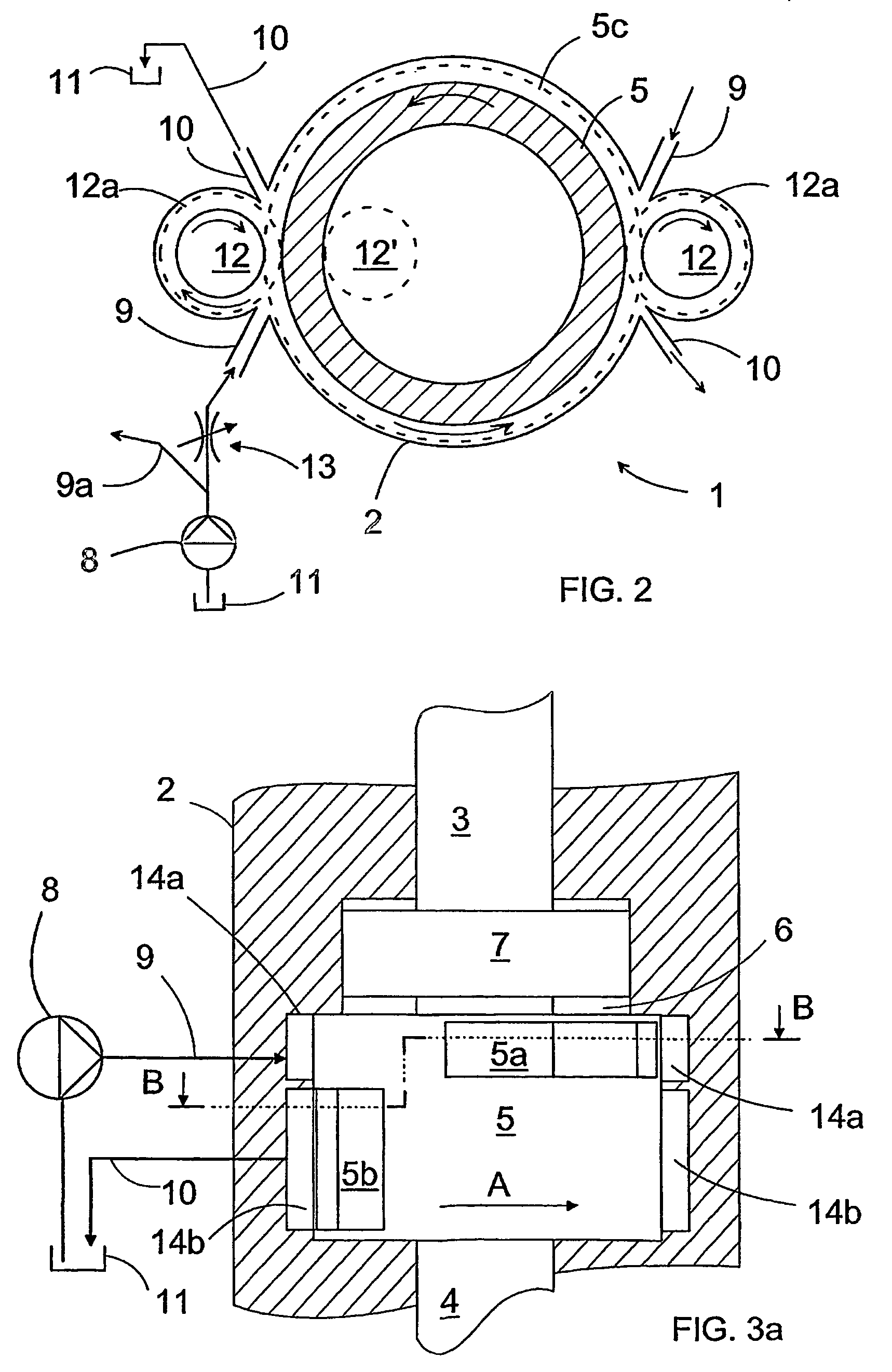 Impact device with a rotable control valve