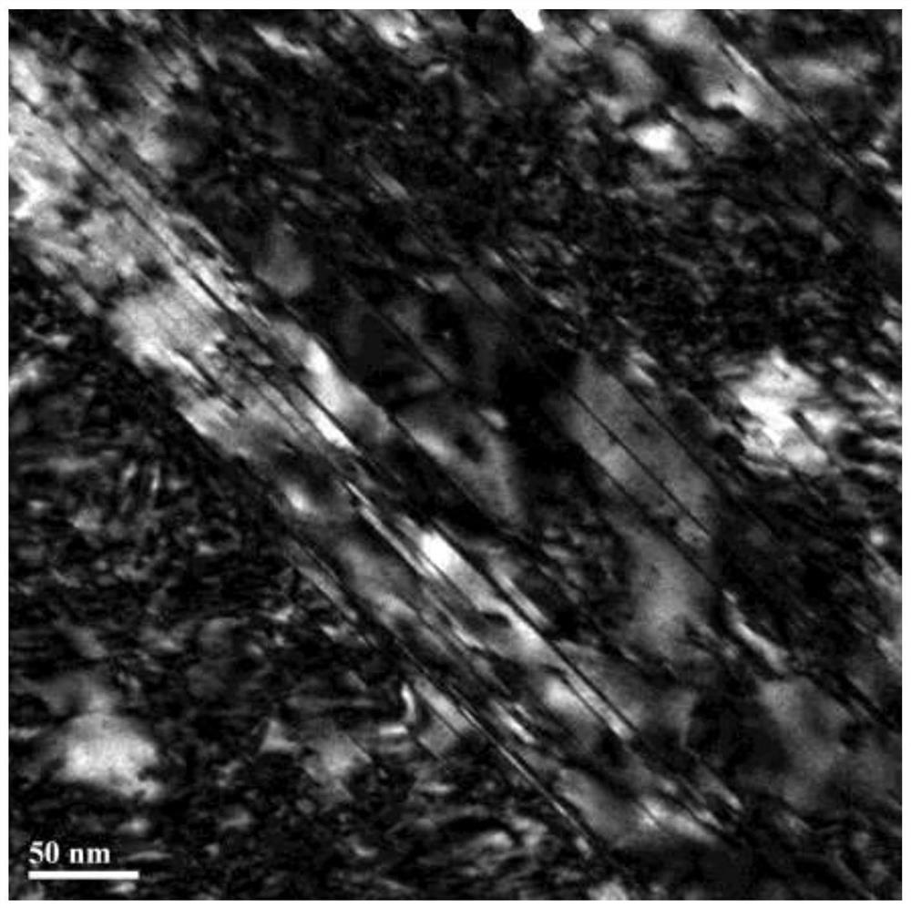 High-strength and high-toughness wear-resistant steel and preparation method for nano twin crystal reinforcement and toughening of high-strength and high-toughness wear-resistant steel