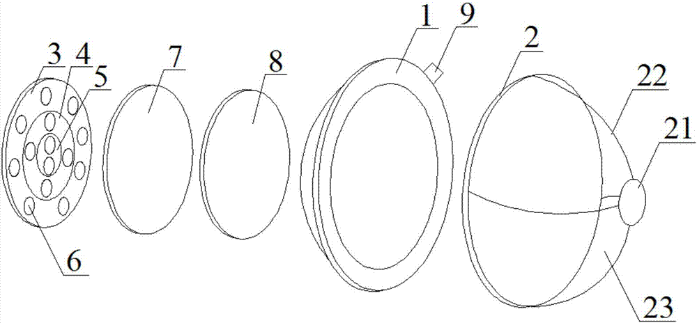 Eye-protection LED lamp with multiple luminous units