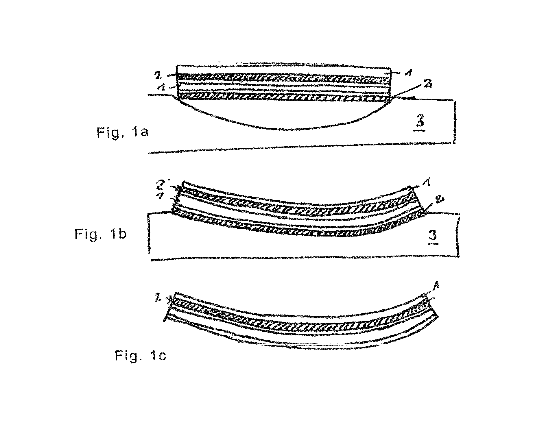 Laminated, transparent set of panes, process for producing and bending same, and use thereof