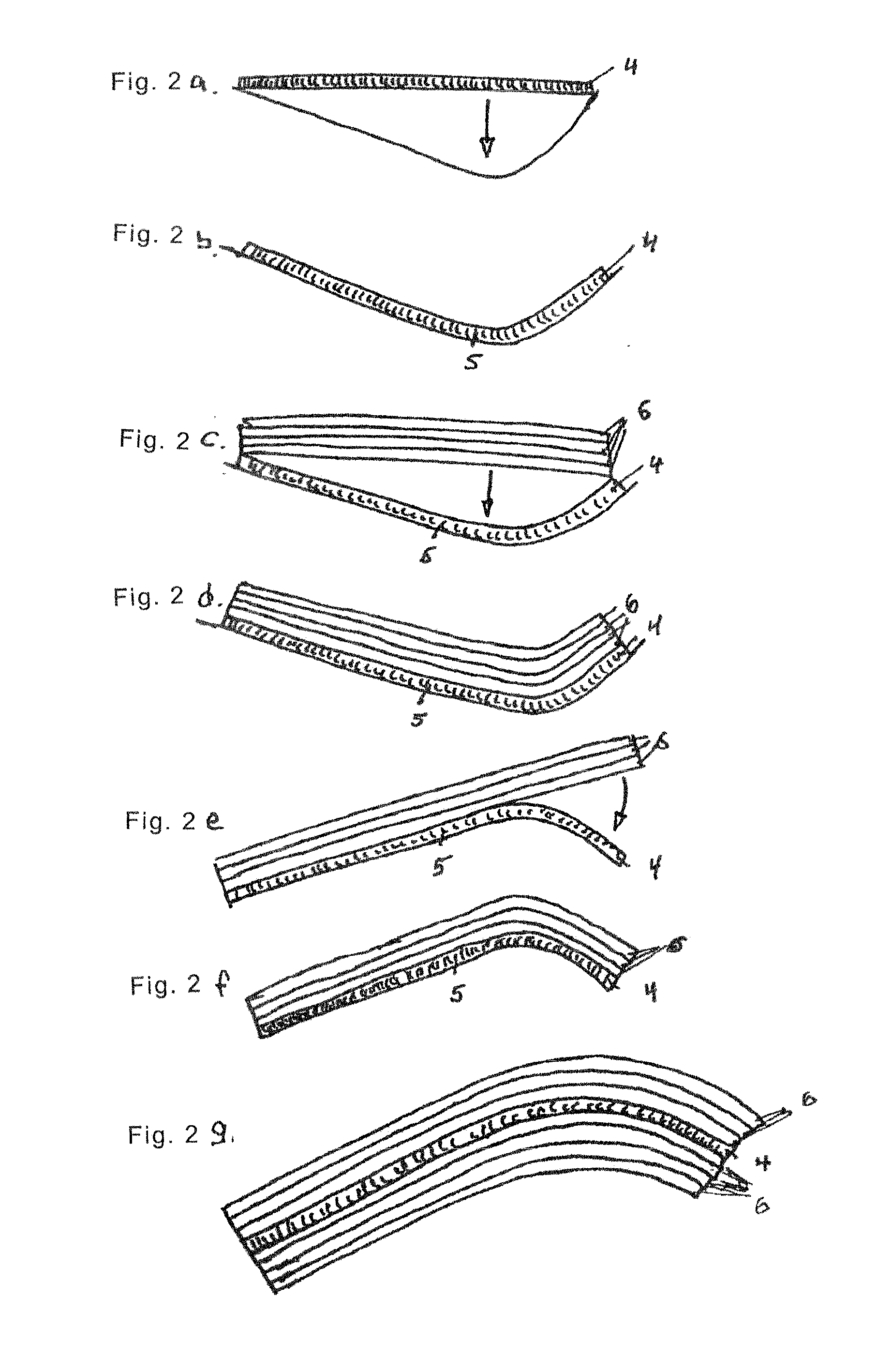 Laminated, transparent set of panes, process for producing and bending same, and use thereof