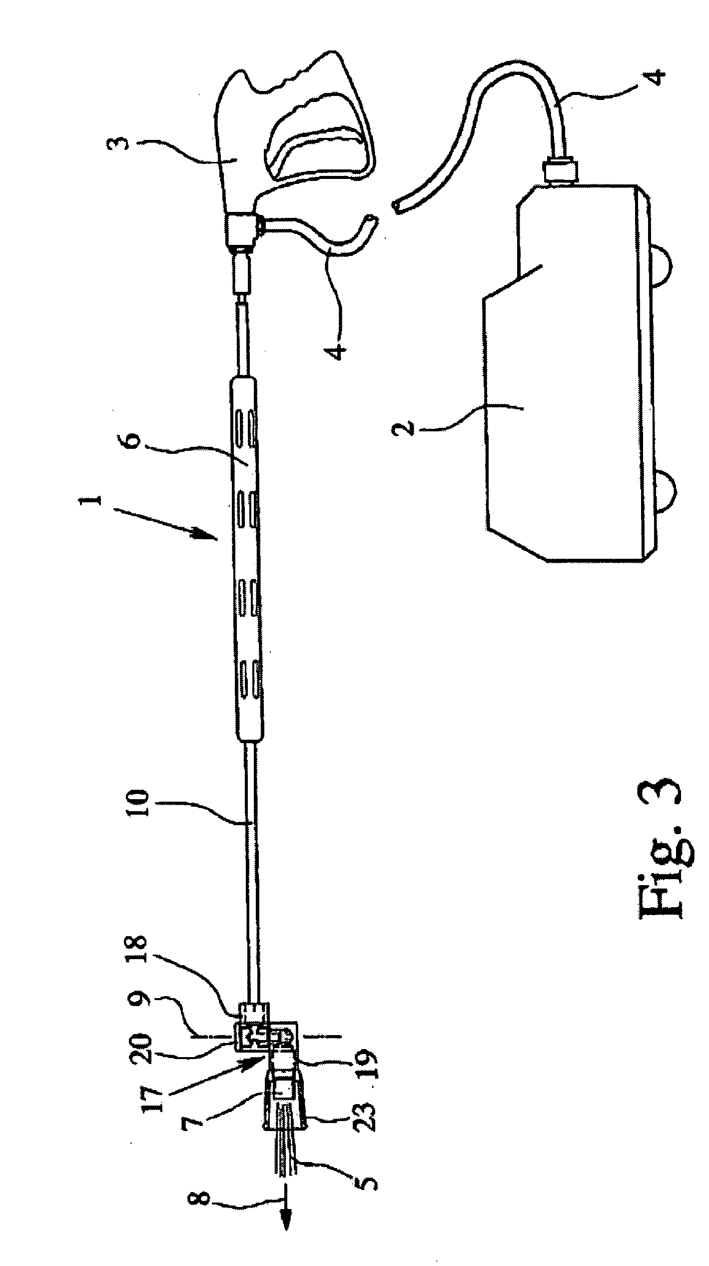 Spray lance for a high-pressure cleaning device