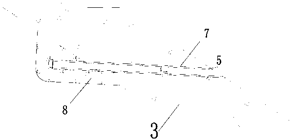 Slag stacking structure and slag stacking method