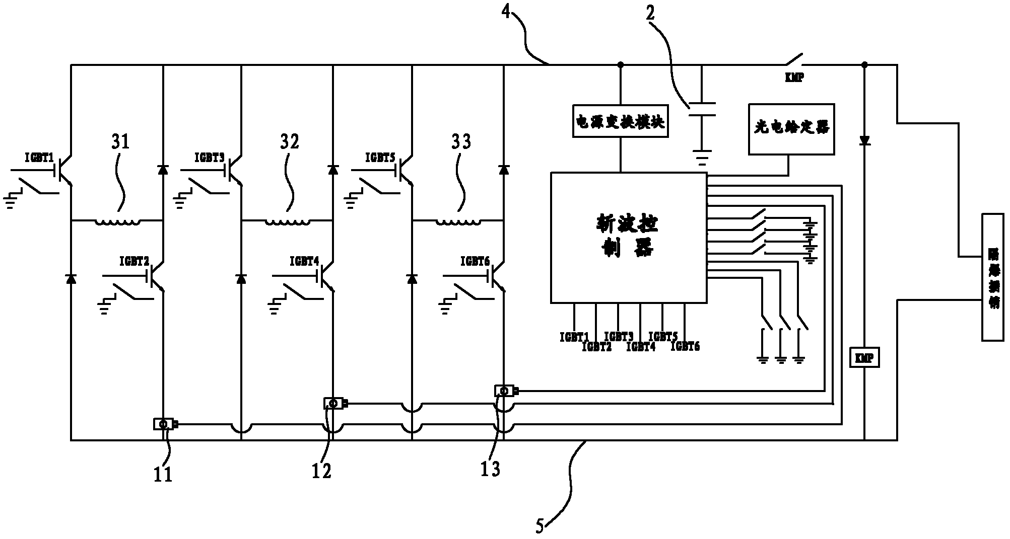 Control system for novel mining lithium iron phosphate switched reluctance electric locomotive