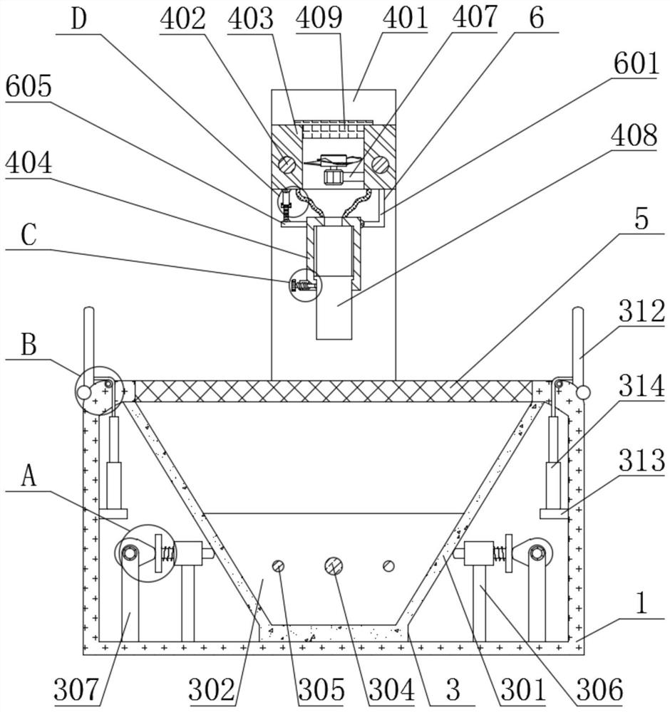 Welding device with dust and slag removal functions and application method thereof